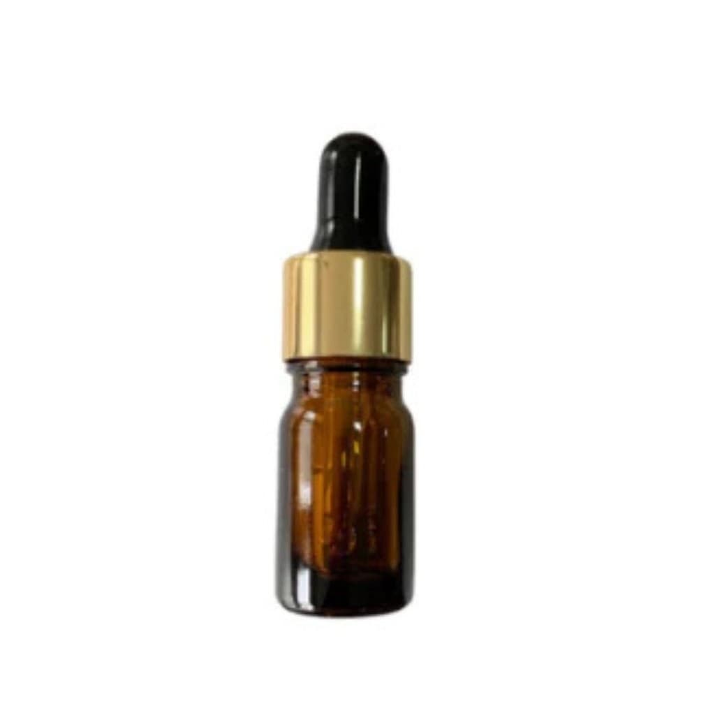 Kit 50 Frascos Vidro Âmbar Conta Gotas 5ml Óleos Essenciais