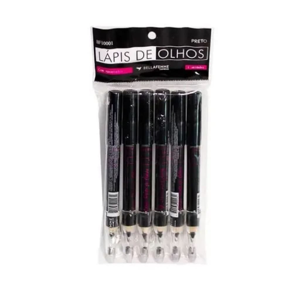 Lapis De Olhos Jumbo Com Apontador Bella Femme - Pacote Com