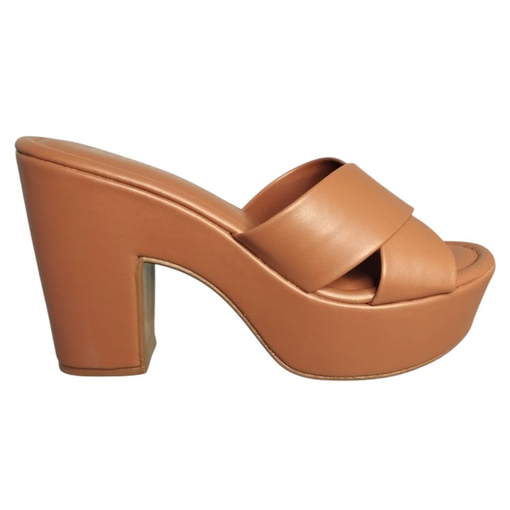 Tamanco Feminino Bebece Meia Pata Tiras Em X Napa T5118-163