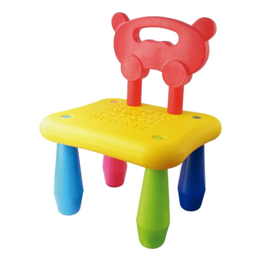 Cadeirinha Colorida Infantil Baby Com Alfabeto