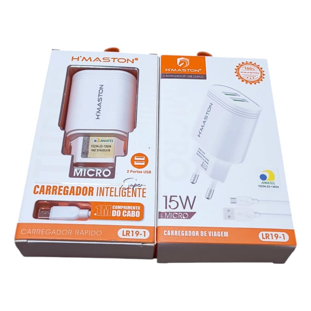 Carregador De Celular Hmaston Lr19-1 2usb 15w V8