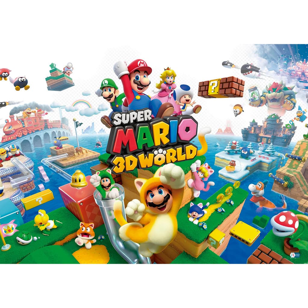 Tapete de Lona Antialérgico Super Mario Bross Luigi Nitendo Feito em Lona 1.40M X 1.00M Decoração