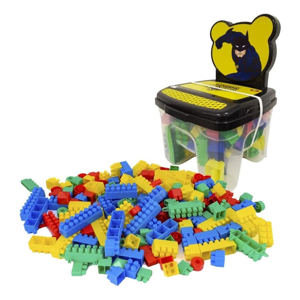 Cadeirinha Infantil C/blocos De Montar 256 Pçs Cadeira Educa