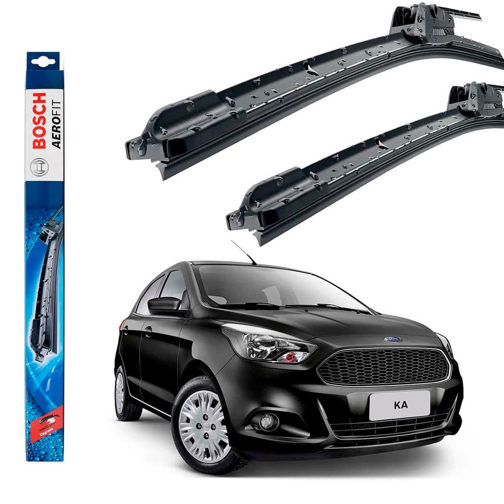 Jogo Palheta Dianteira Limpado Para-brisa Bosch KA KA+ Sedan  2014 A 2022