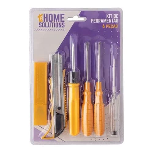 Kit De Ferramentas Com 6 Peças Home Solutions