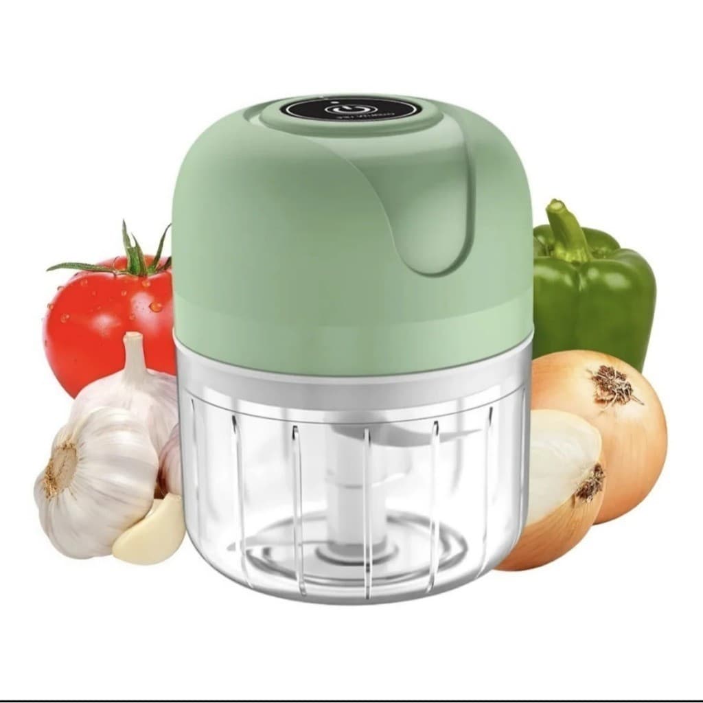 Mini Processador Elétrico de Alimentos 250ml USB 45W Triturador para Carne Legumes Alho e Frutas
