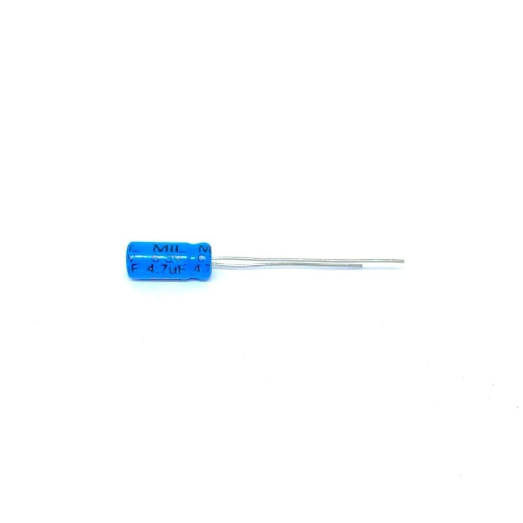 KIT COM 100 PEÇAS - CAPACITOR ELETROLITICO 4,7UF 63V RADIAL 5X12MM CD11 MIL