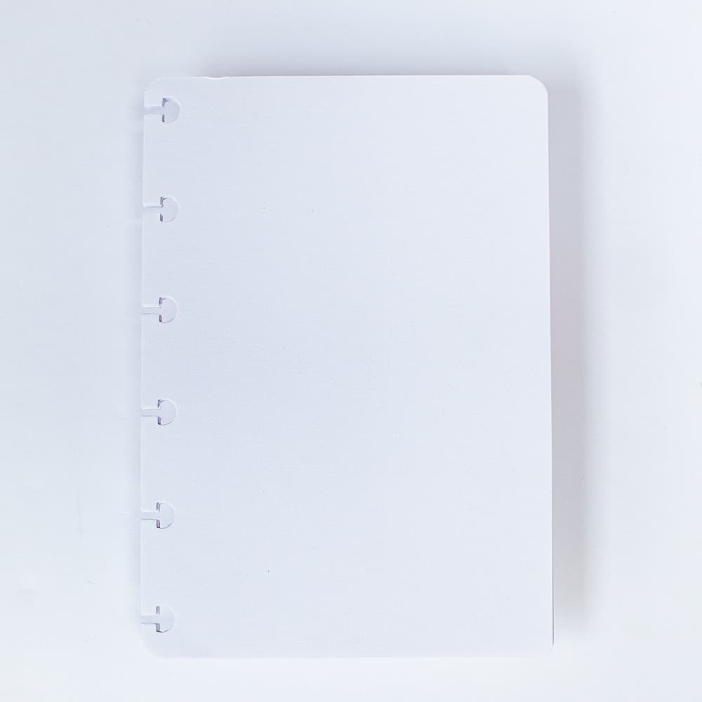 Refil Caderno de discos Pequeno (Coleção Basic ) Liso - 6 furos