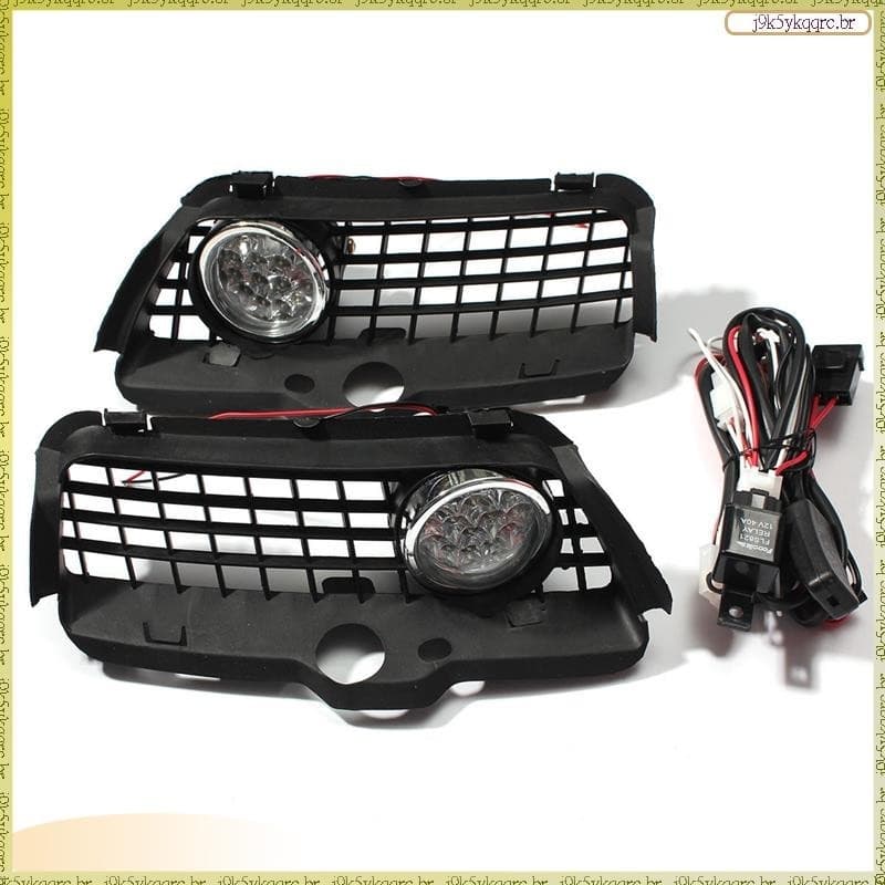 [L E Q N] Mk3 Golf 1992-1998 Grelha De Pára-Choques Frontal 6000K Acessórios Para Carros Com Luz De Nevoeiro De Led Branco