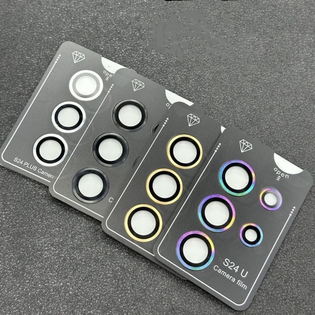 Para Samsung Galaxy S24 S23 Ultra Camera Film Protector De Lente De Vidro S24 Plus Anel Protetor De Metal Cobertura Total