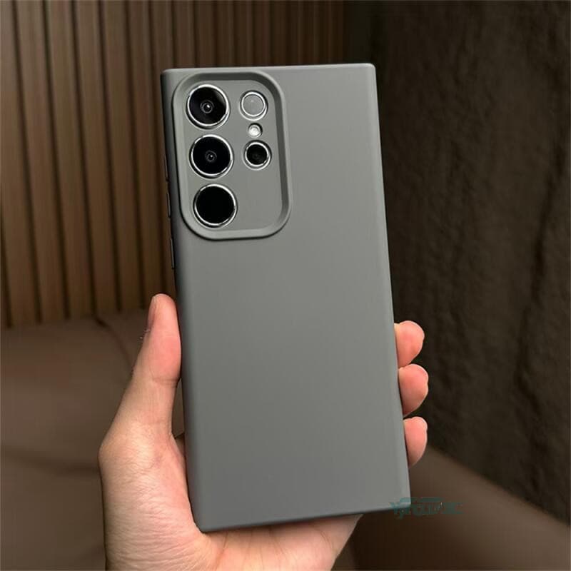 Novo Ultra Fino Silicone Líquido Caso Macio Para Samsung Galaxy S25 S24 S23 S22 Plus Capa De Proteção