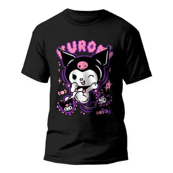 Camiseta Unissex Kuromi Anime Onegai My Melody Hello Kitty sweatshirt