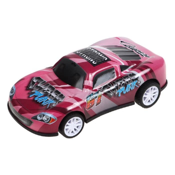 Carrinho Brinquedo Metal Carro Radical Cyber Pink 10cm x 7cm