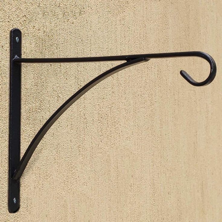 Suporte 30 cm para Pendurar vasos de plantas mão francesa colonial