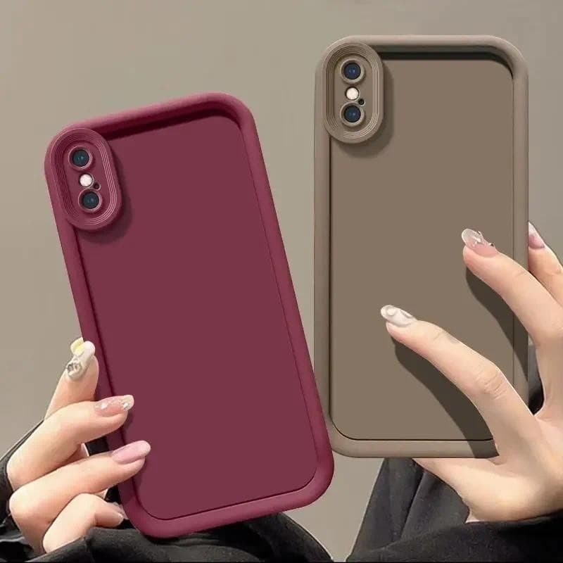 Para O Iphone X Estojo XR Telefone XS Max Capa X XP Ultrathin Soft TPU De Cor De Doce Simples Sólida