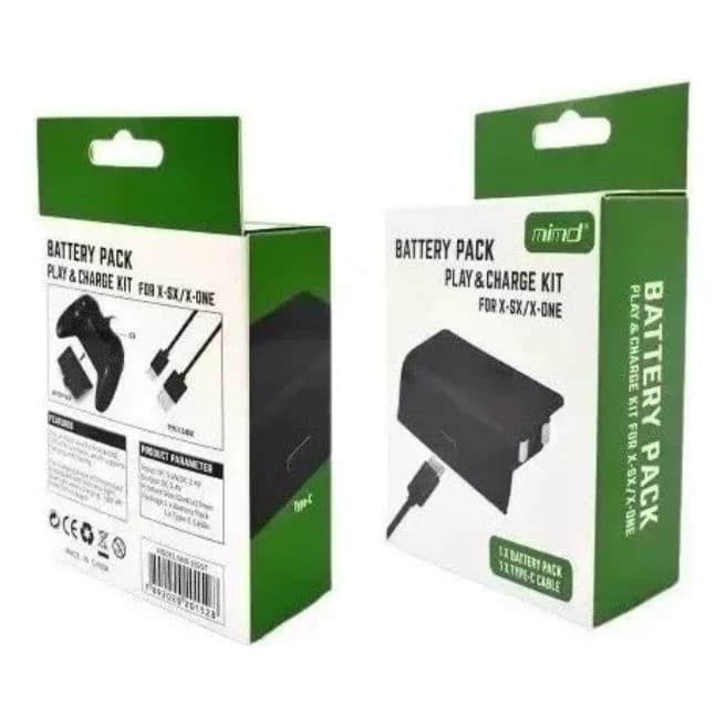 Bat. + Carregador P/ Controle Xbox X-series X/s Preto