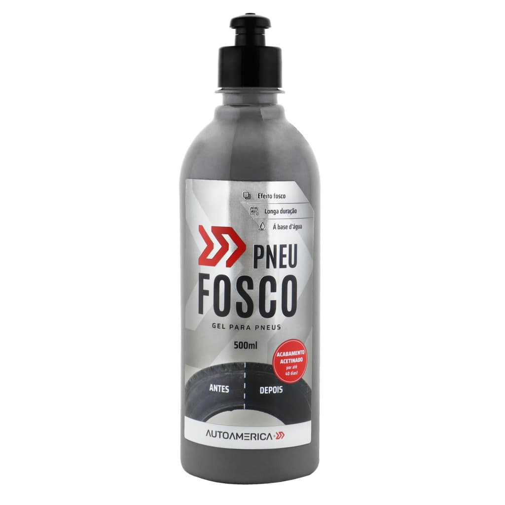 Pneu Pretinho Acetinado Pneu Fosco 500ml Autoamerica