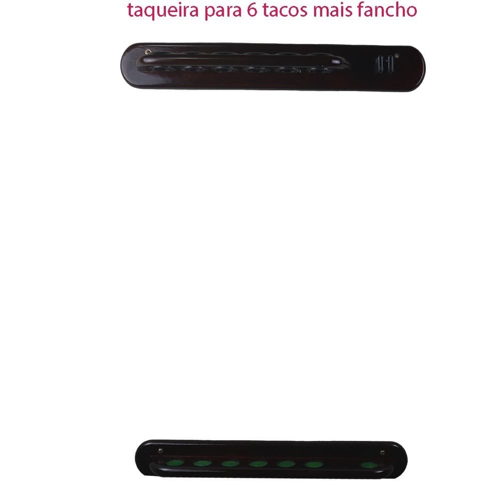 Taqueira de sinuca, taqueira para sinuca de  Parede  com prendedor de fancho