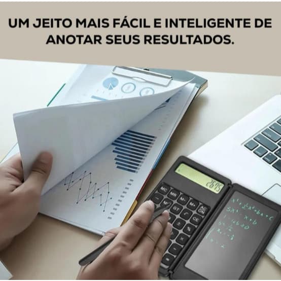 Calculadora Digital com Bloco de Notas LCD 10 Digitos  - KL-1605
