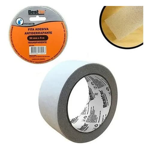 Fita Antiderrapante Transparente 50mm x 5m Bestfer
