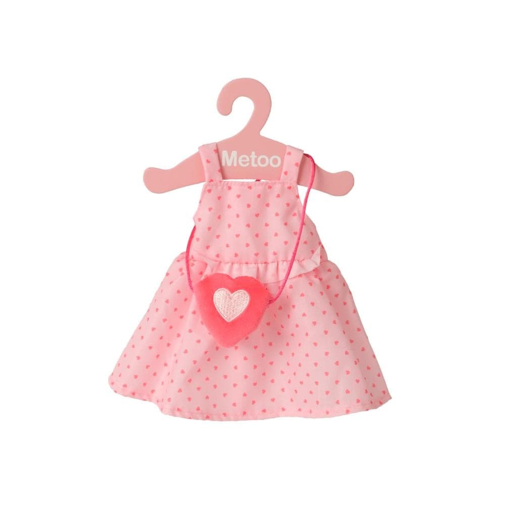 Roupa de Boneca Metoo Vestido Corações Com Cabide