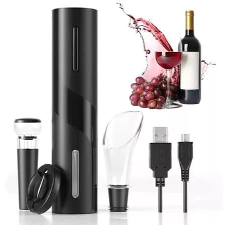 Abridor Saca Rolhas a Recarregável  COM Usb Garrafa De Vinho Automático