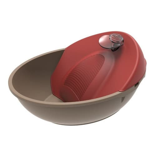 Bebedouro Para Gato Automatico Fonte Agua Gatos E Cachorros 110v Vermelho
