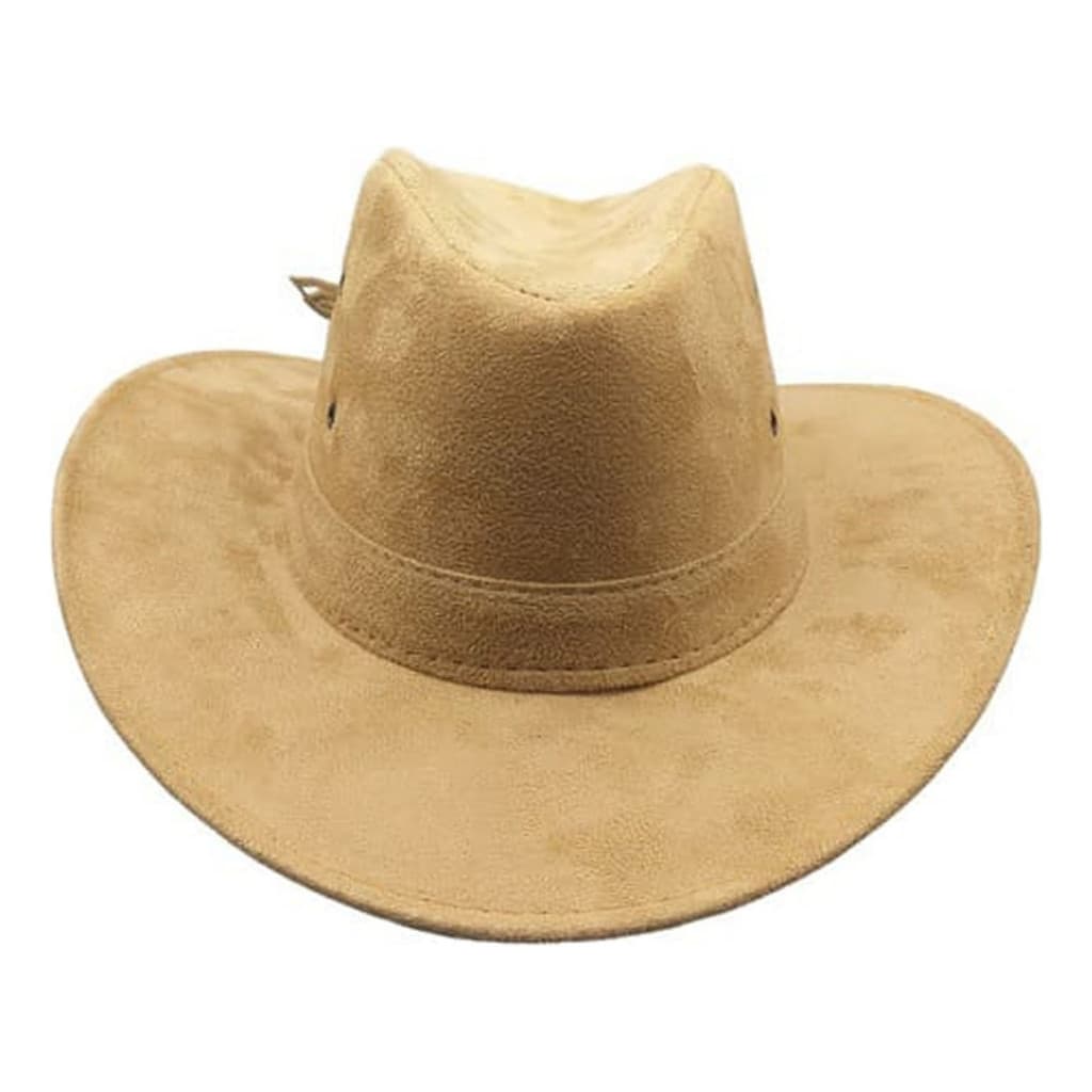 Chapéu Boiadeiro Couro Camurça Modelo Country Masculino
