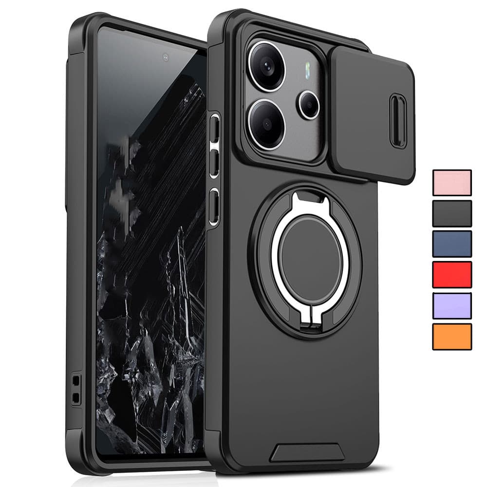 Para Redmi Note 15 5G , Capa 14 5G/4G Com De Lente De Câmera Deslizante Ultrafina À Prova De Choque 14 Pro Max/13 +/14T/