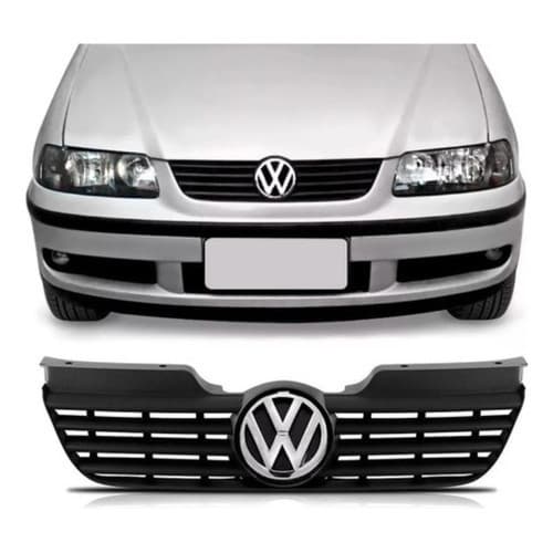 Grade E Emblema Frontal Cromado Gol Parati Saveiro G3 99/02