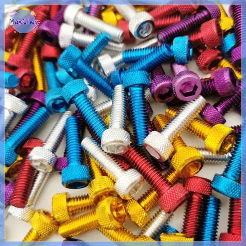 MCHY> 10pcs Colorful Universal 6MM Racing Motocross Part Kit Bolts Nuts Fixing Accessories new