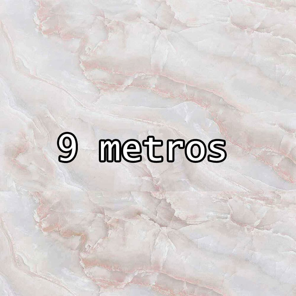 Papel De Parede Autoadesivo Resistente a Agua/Óleo/Fogo 9m x 60cm Marmore Rose