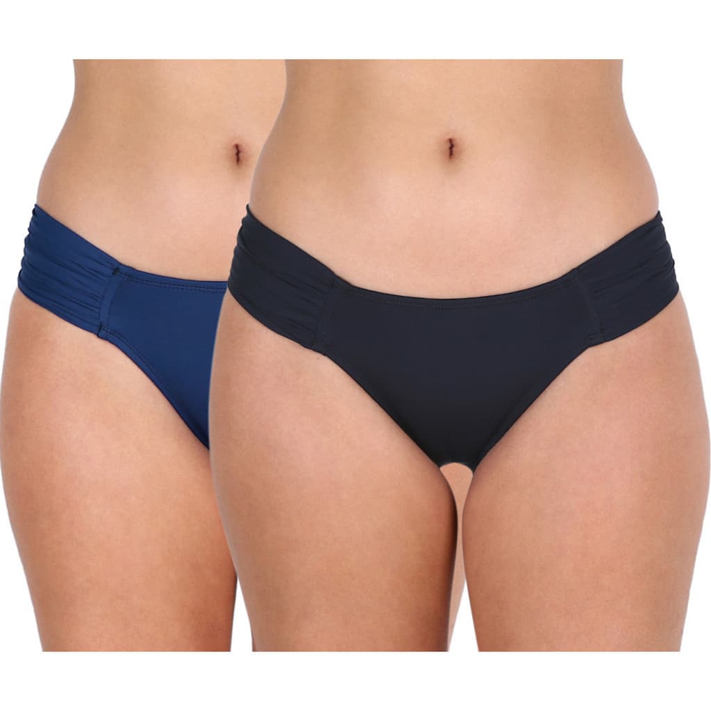 Kit com 2 biquínis calcinha borboleta lateral larga drapeada tanga avulsa clássica moda praia feminina