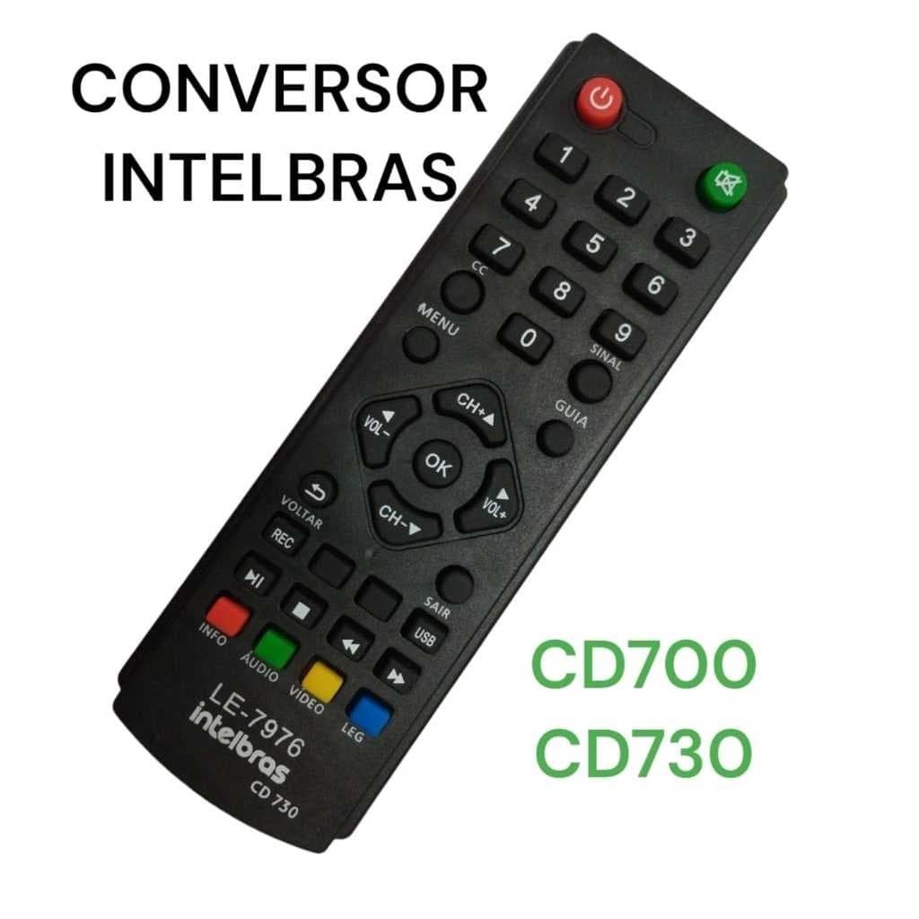 Controle Remoto Compativel Conversor Digital Intelbras CD700 CD730 LE-7976