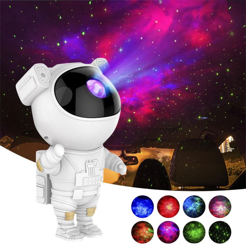 Astronauta Luminária Projetor De Luz Estrela Galáxia Nebulosa