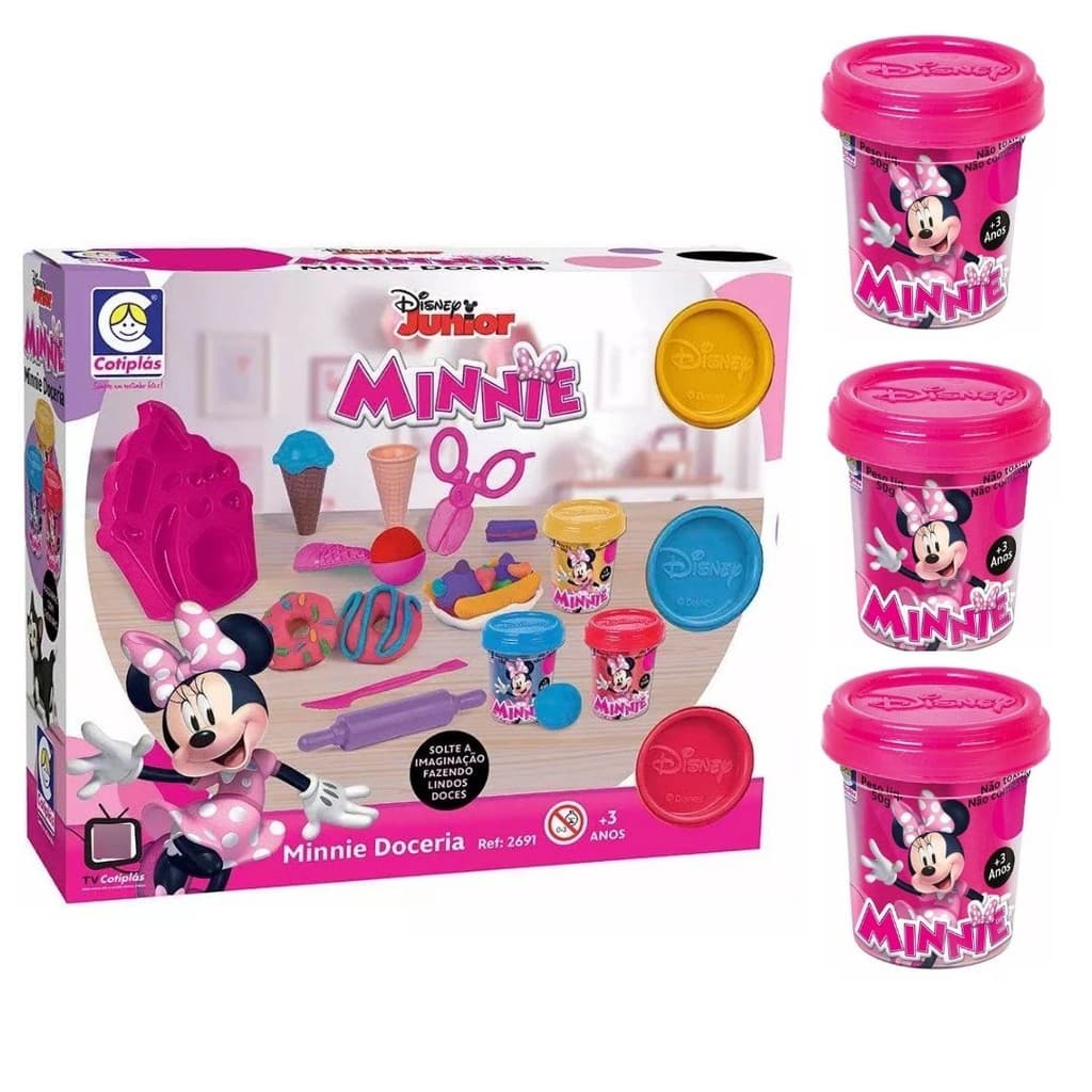 Kit De Massa de modelar Doceria da Minnie com acessórios -  Cotiplás