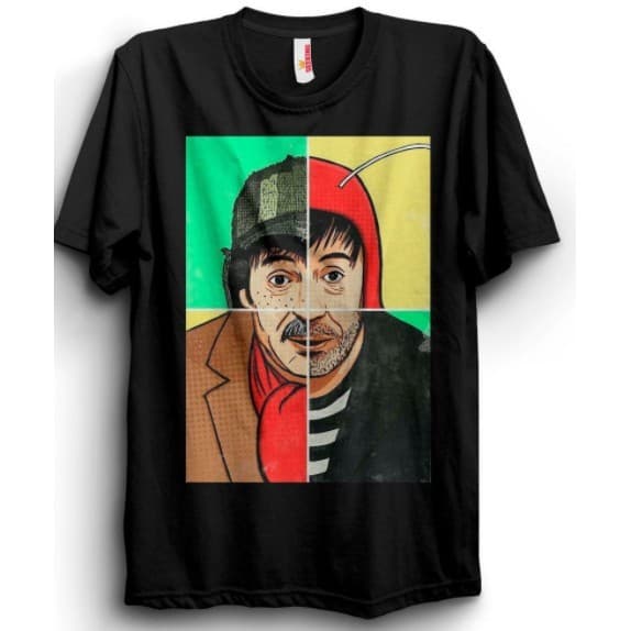 Camiseta Estampada Unissex 100% Algodão Chaves Chapolin Personagens Animado