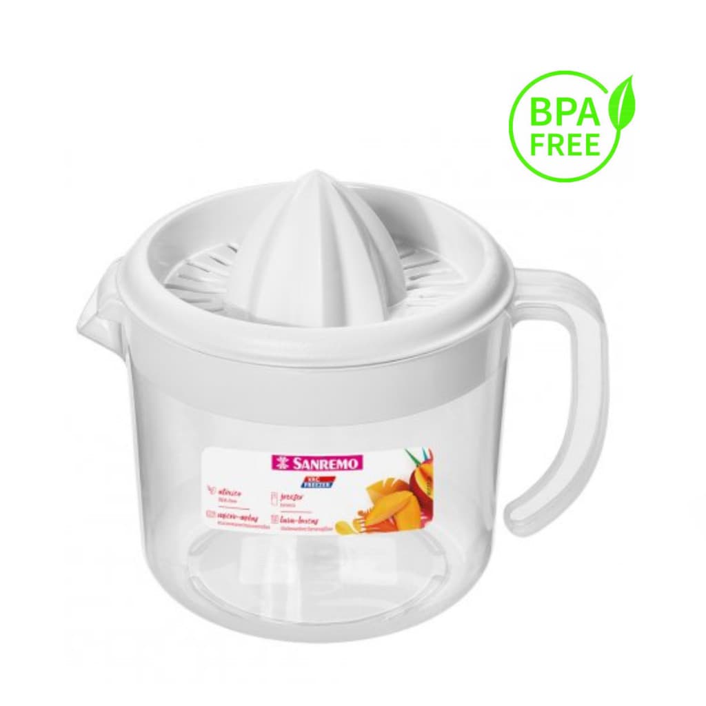 Espremedor Frutas Plastico Sanremo Jarra baixa 1 Litro