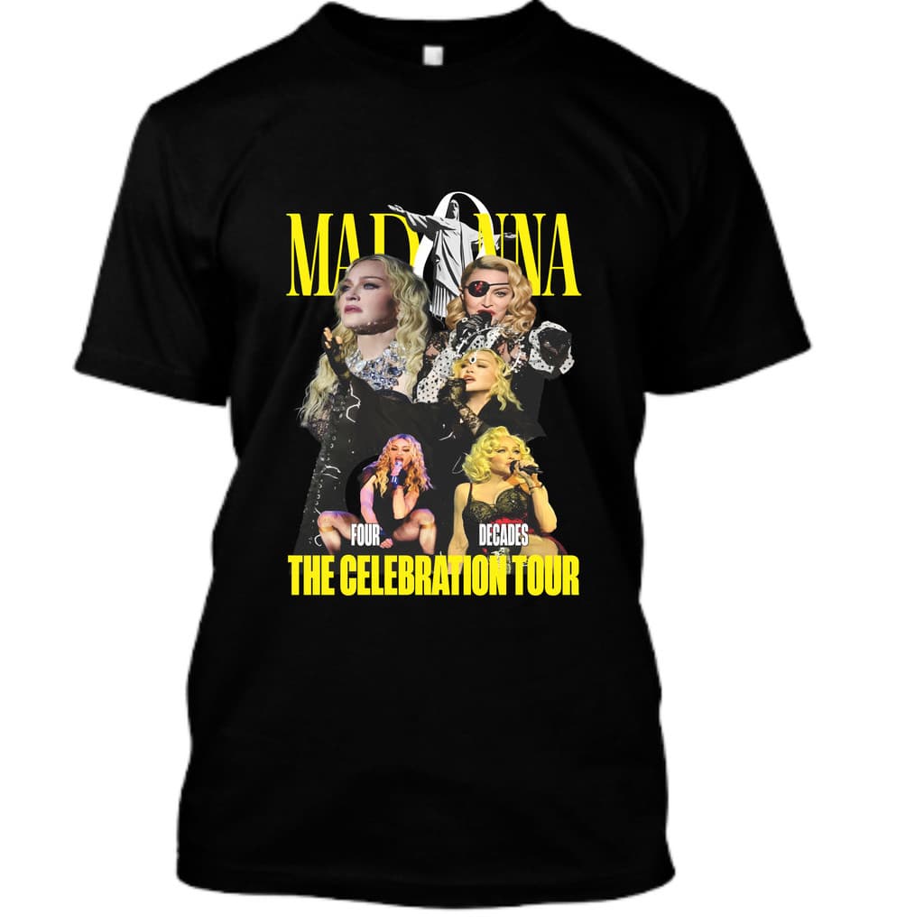 Camiseta Madonna Celebration Tour Brasil Rainha Pop Show