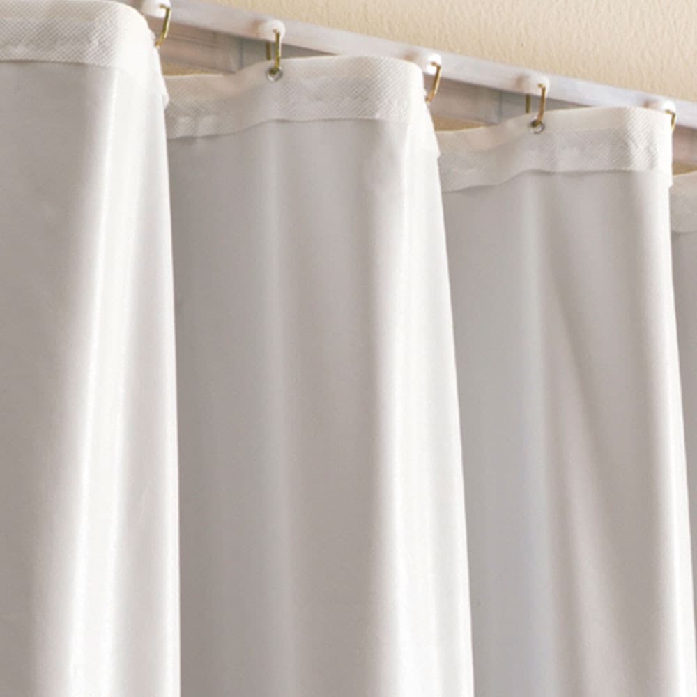 Cortina Blackout Corta Luz Plástico PVC Trilho 270x240m Branco/Cinza Marka Textil