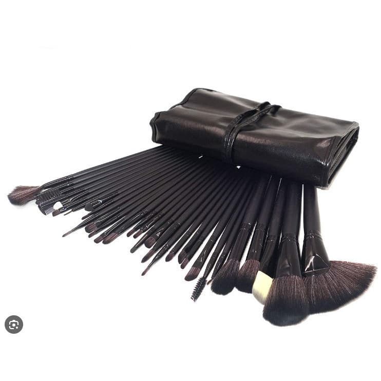 DAGUAN Kit 32 Peças Conjunto De Pincéis De Maquiagem Para Pó Sombra Delineador Lábios com estojo