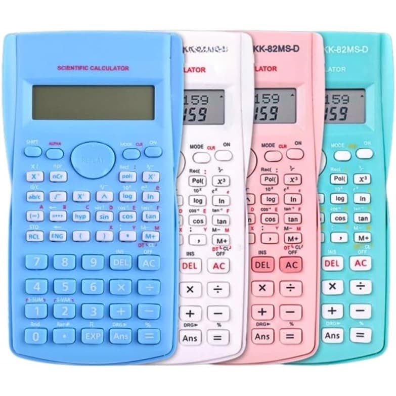 Calculadora Científica 82ms 240 Funções display 2 linhas com capa protetora Cor Aleatória