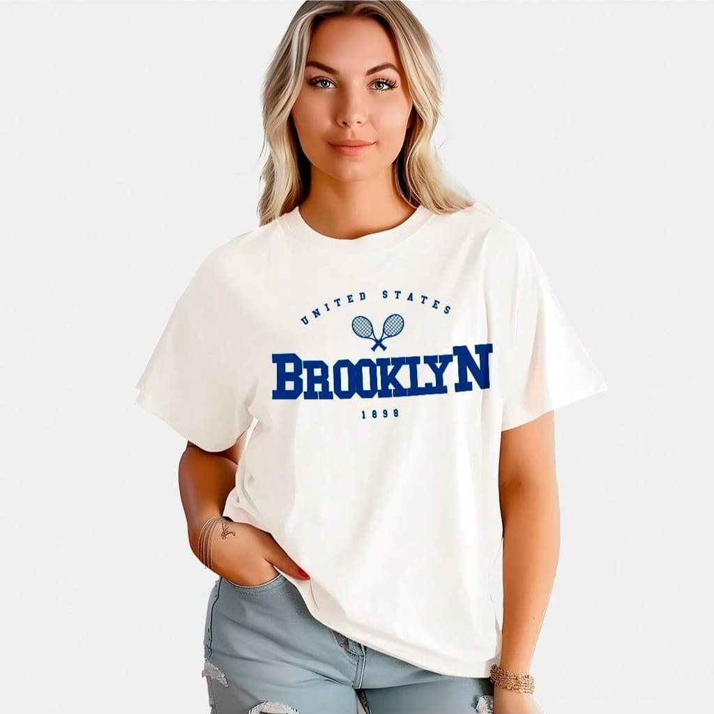Camiseta Feminina Streetwear 100% Algodão Estampada Brooklyn 1898 Camisa Premium