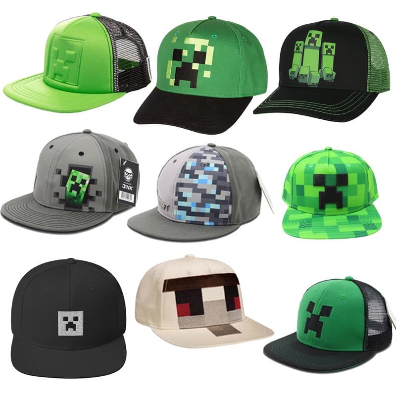 Boné de Beisebol Steve Creeper, Chapéu de Sol, Boné de Bico de Pato, Chapéu de Malha de Verão para Crianças, P