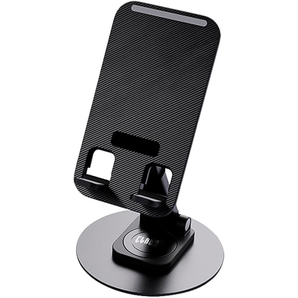 Suporte Para Celular Tablet 4 a 12 Polegadas com Ajuste de Altura Antiderrapante Preto Clanm CS01