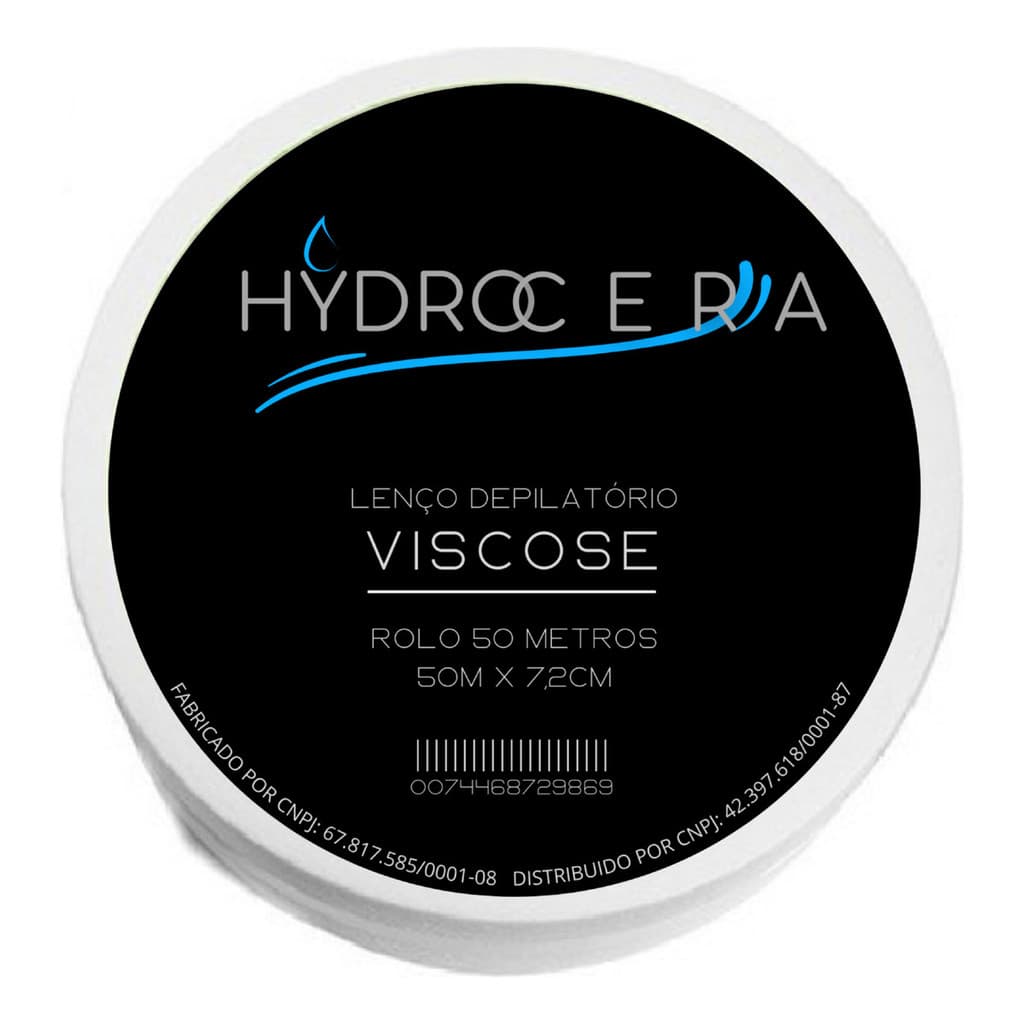 Lenço Depilação Papel Depilação (liso) 100% Viscose Hydrocera Em Rolo 50m