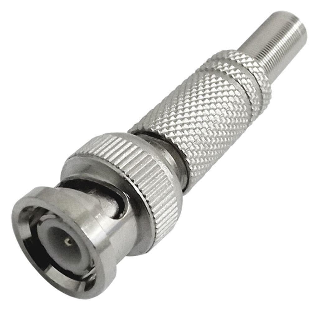 Conector Bnc Com Mola E Parafuso P/ Cameras Cftv