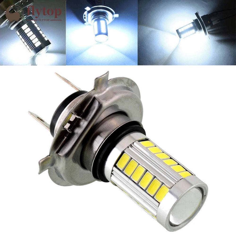 FLYTOP 1Pc H4/H7/9005/9006 33SMD LED Lâmpada Do Farol Carro Luz De Circulação Diurna Branca Motocicleta Nevoeiro N3O7