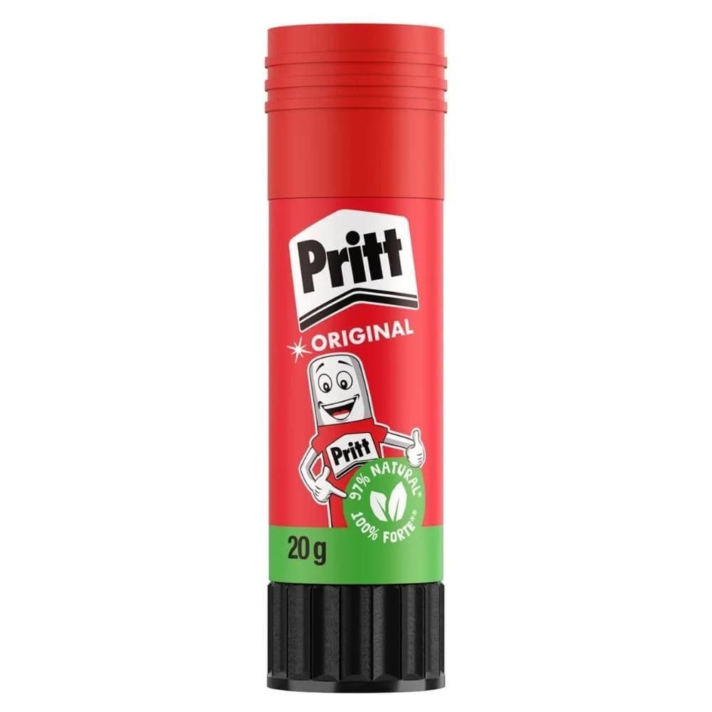 Cola Bastão Escolar Pritt 20g Escolar Lavável Atóxica