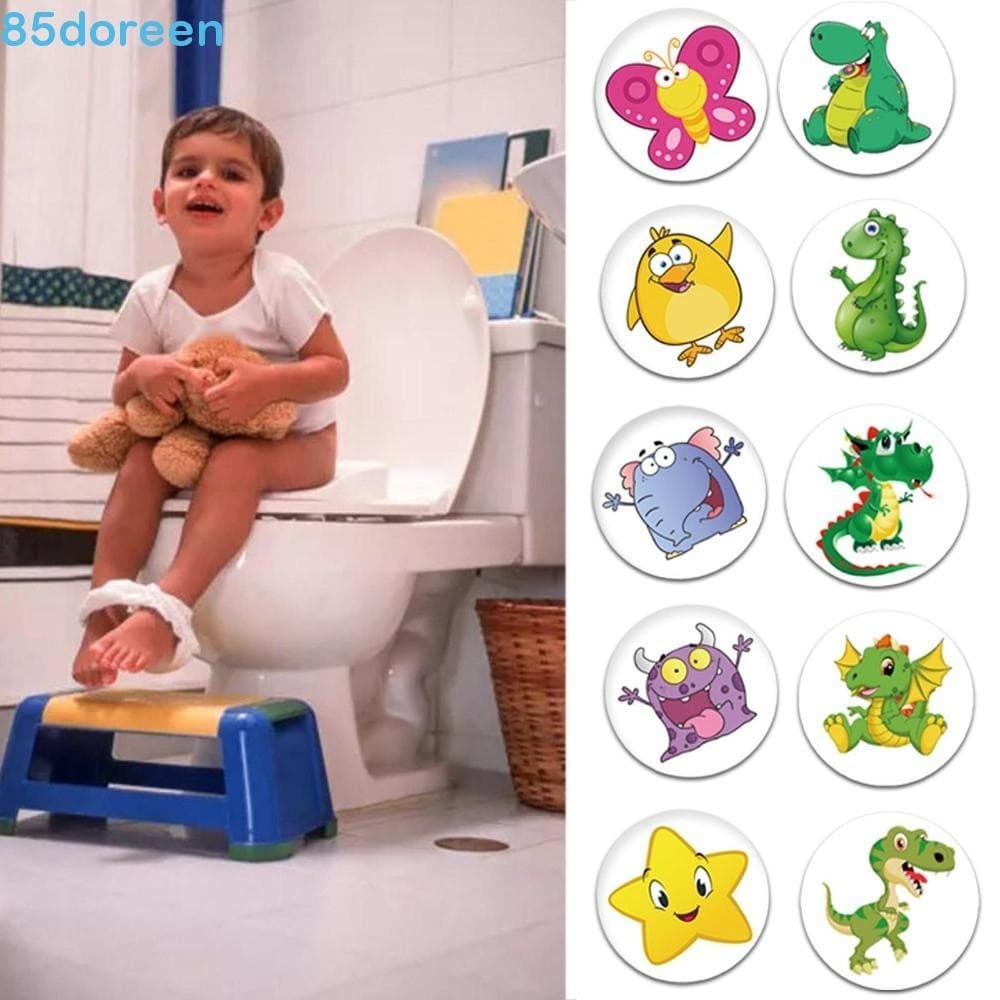 DOREEN1 Adesivo De Mudança De Cor Do Vaso Sanitário 5pcs Dinossauro Adormecido Treinamento